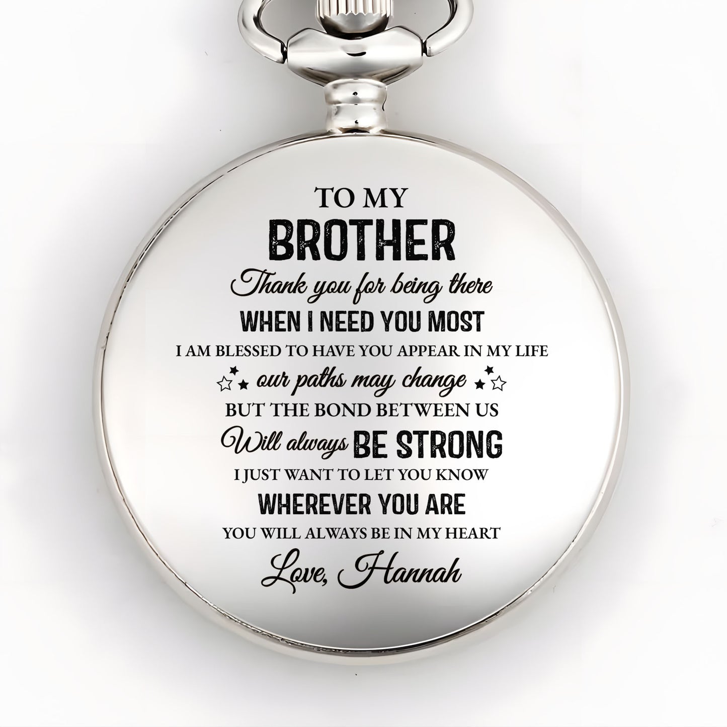 To My Brother, Thank You For Being There