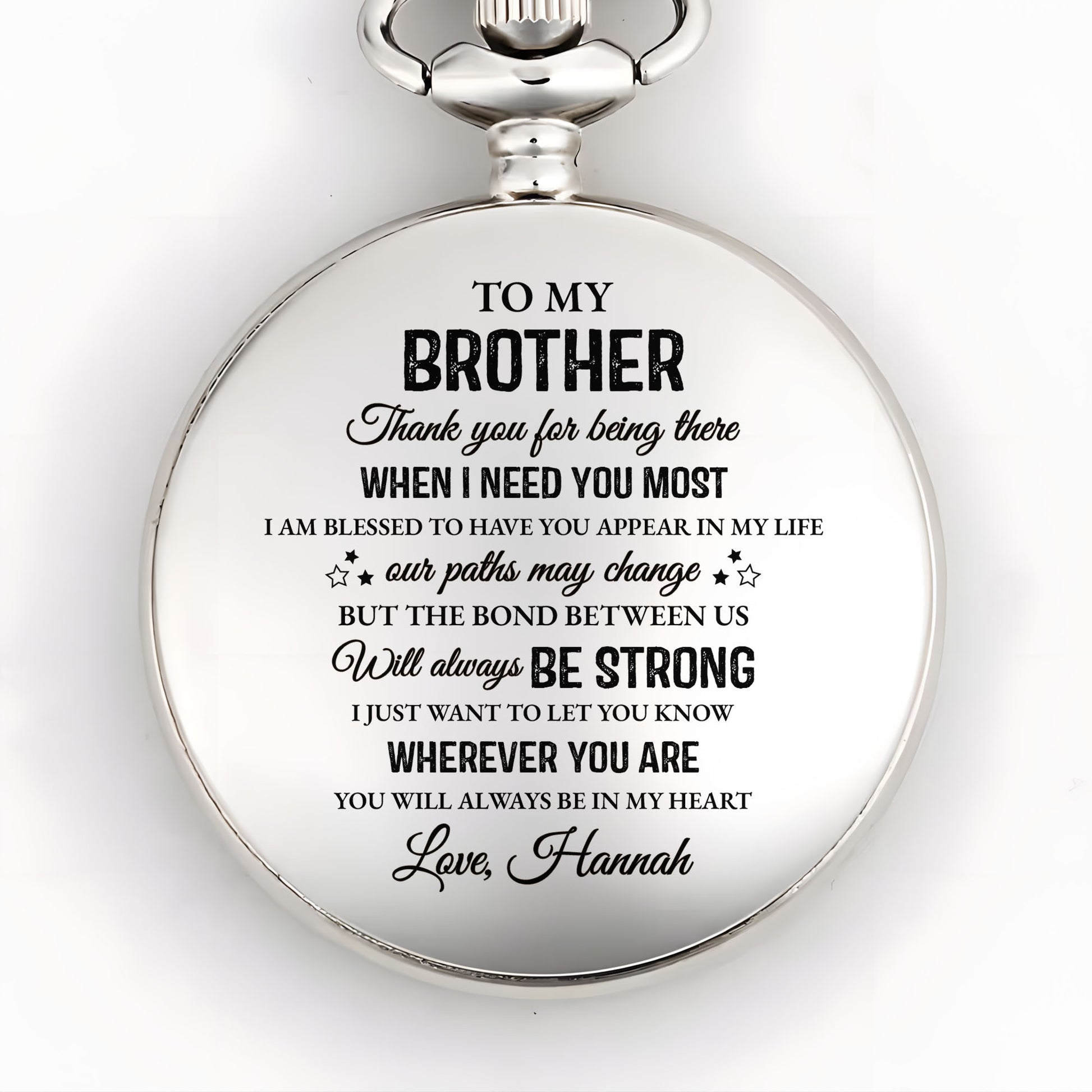 To My Brother, Thank You For Being There