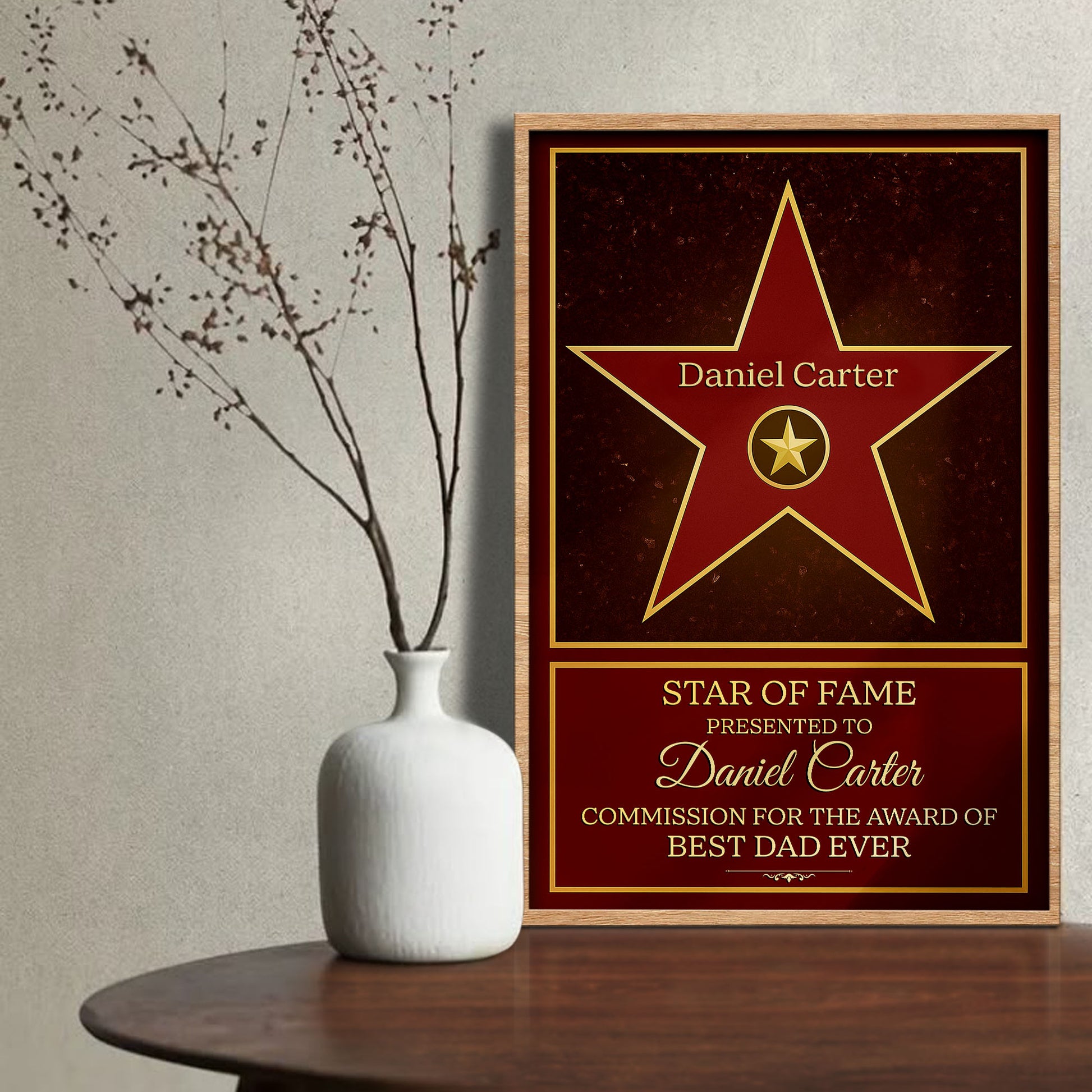 Star Of Fame Award For Best Dad Ever