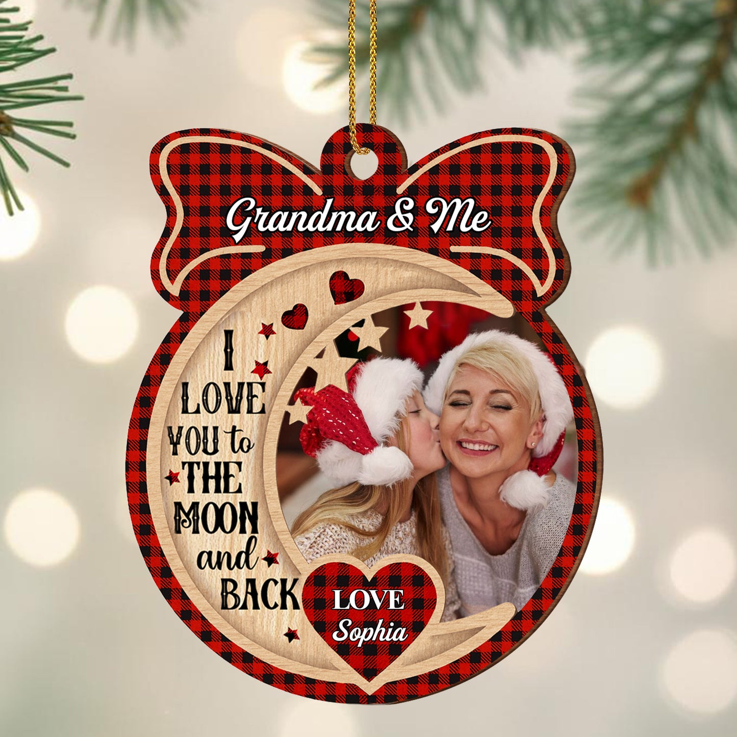 I Love You To The Moon and Back, Hearts and Moon Design