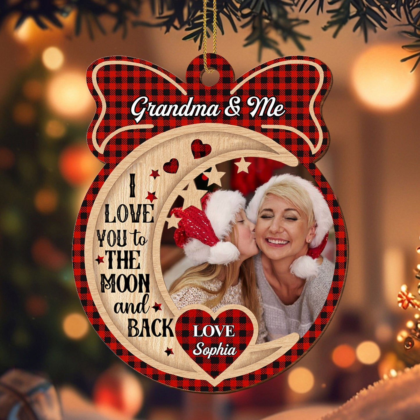 I Love You To The Moon and Back, Hearts and Moon Design