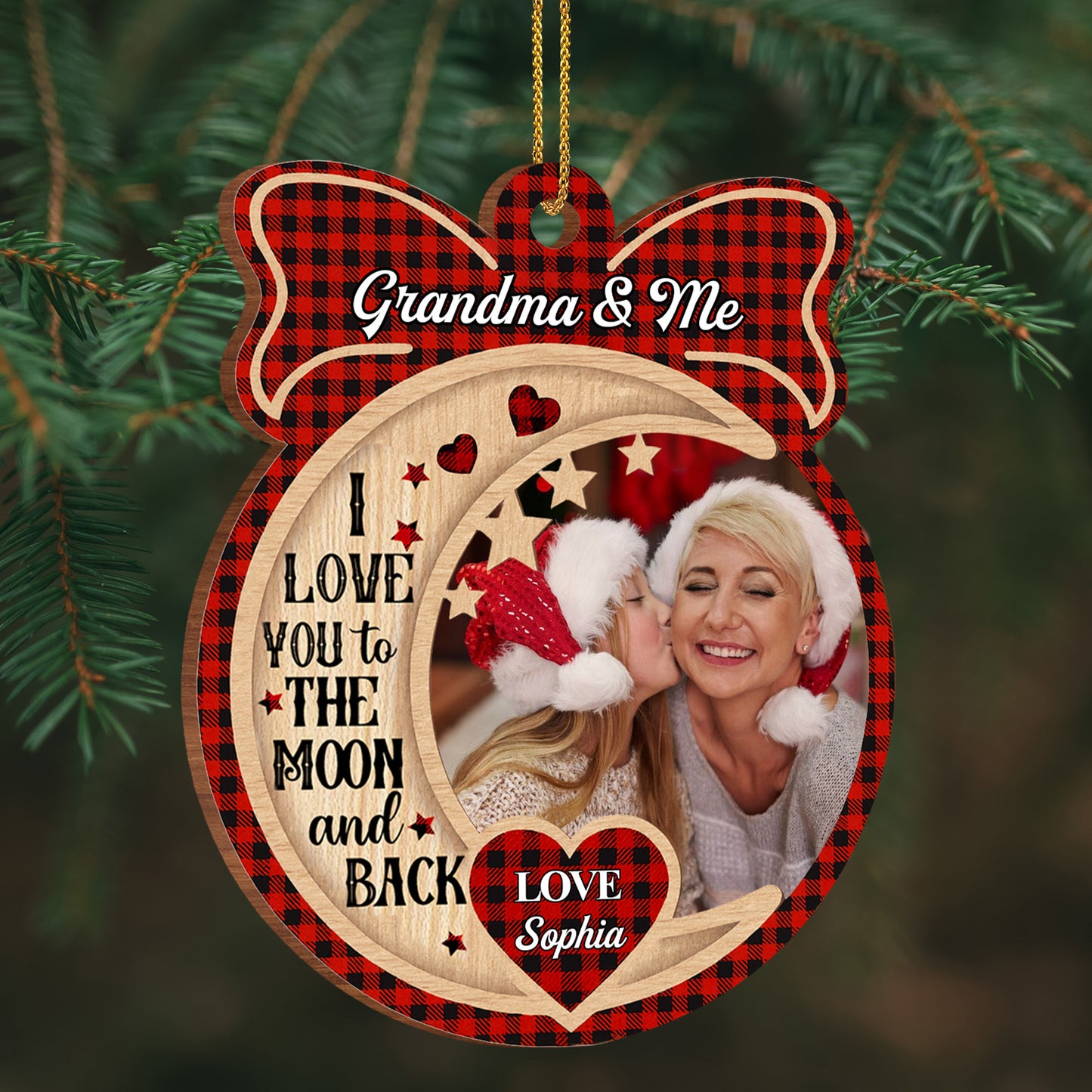 I Love You To The Moon and Back, Hearts and Moon Design