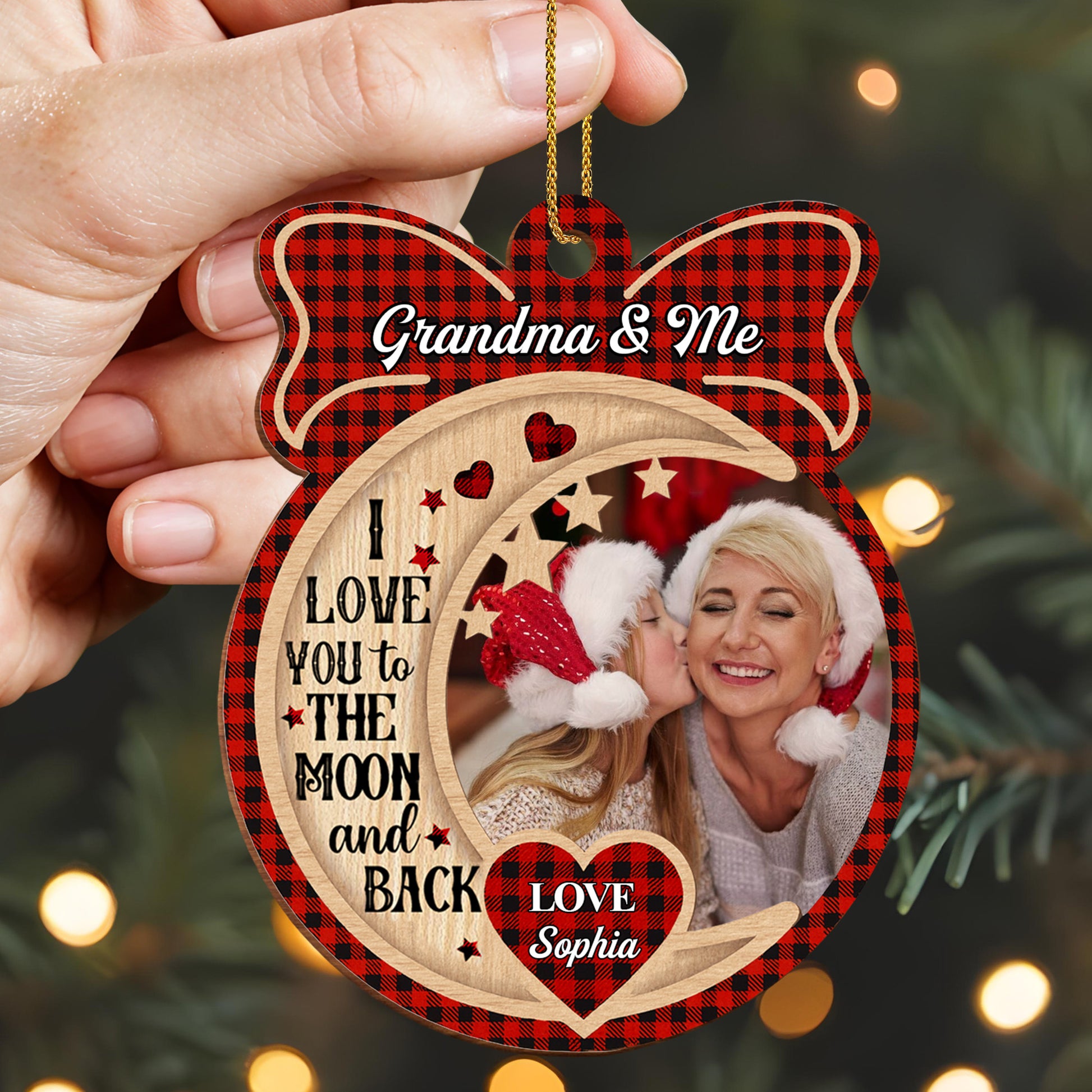 I Love You To The Moon and Back, Hearts and Moon Design