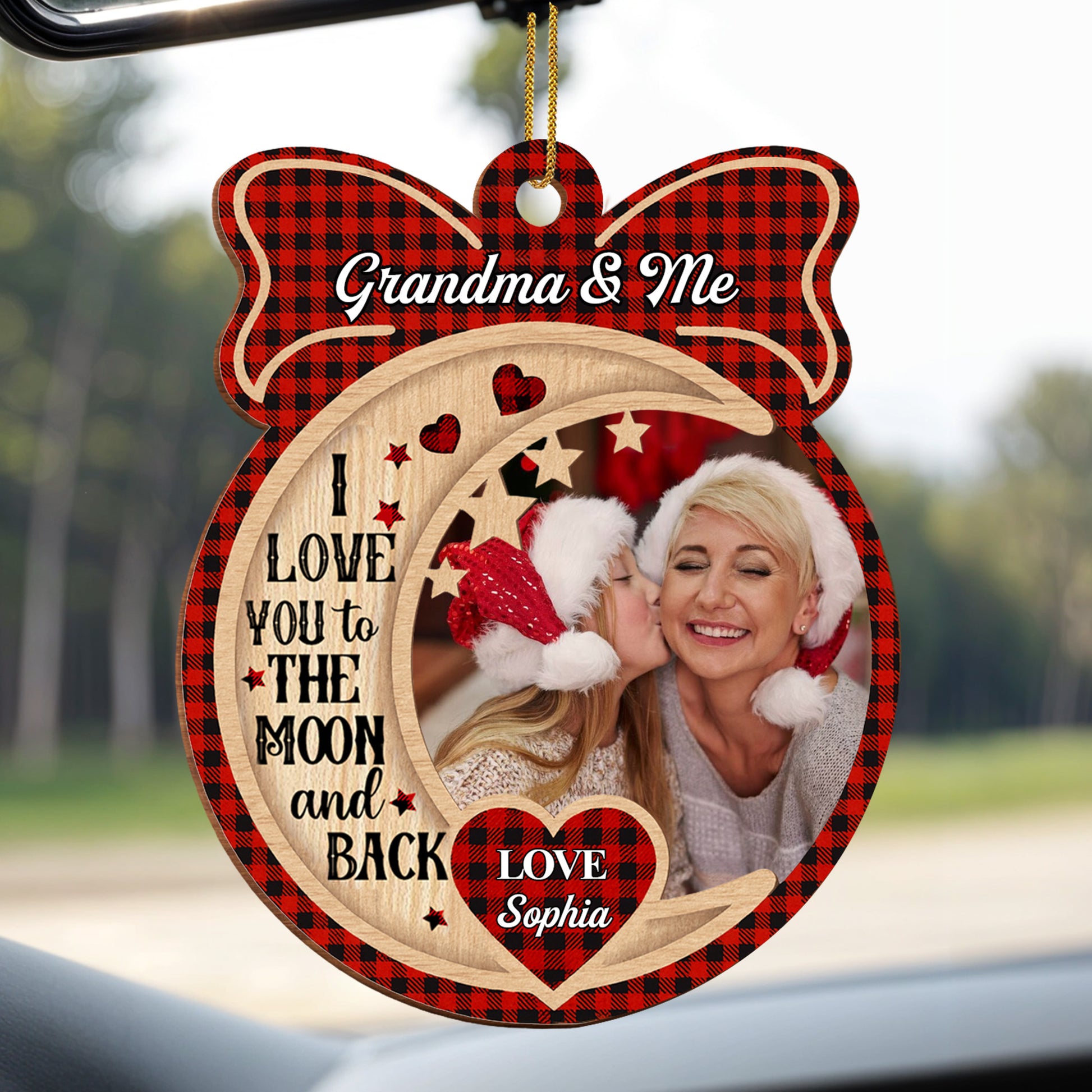 I Love You To The Moon and Back, Hearts and Moon Design