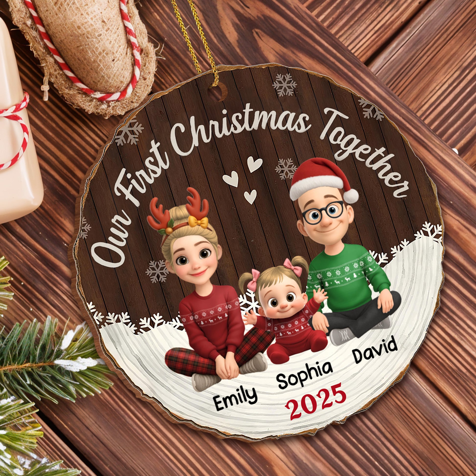 Our First Christmas Together Family Ornament