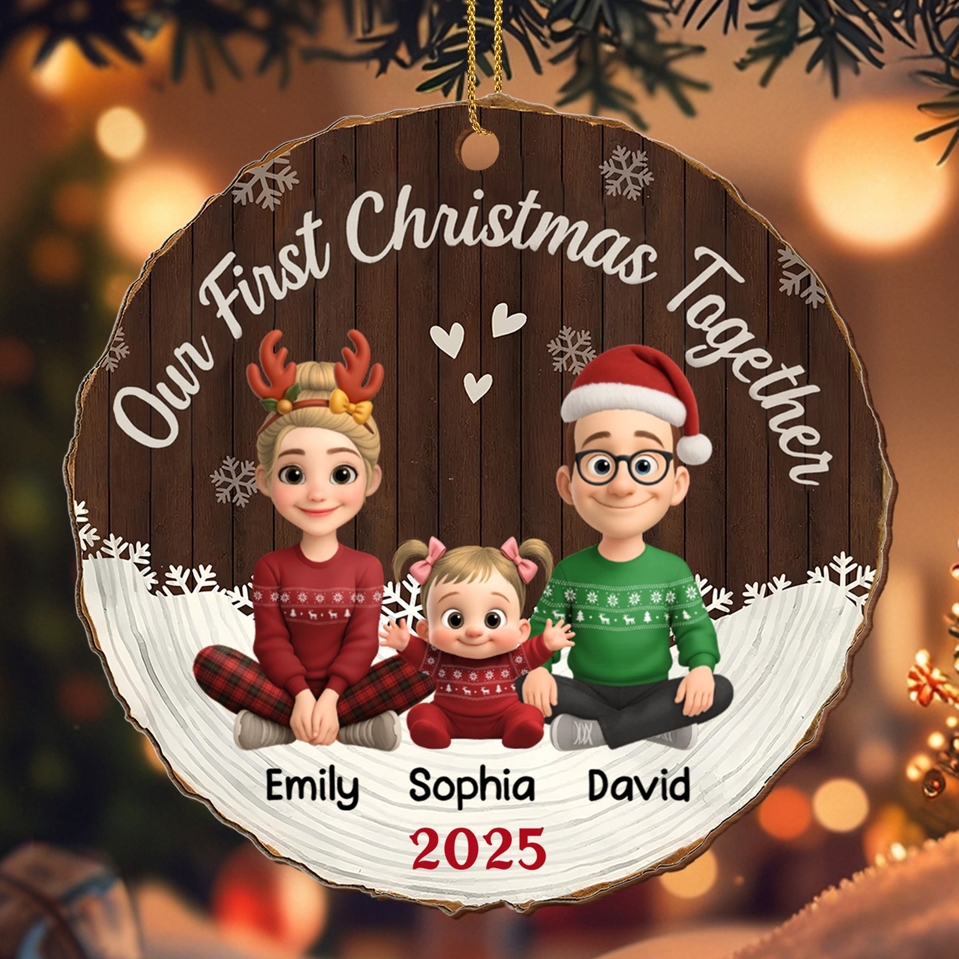 Our First Christmas Together Family Ornament