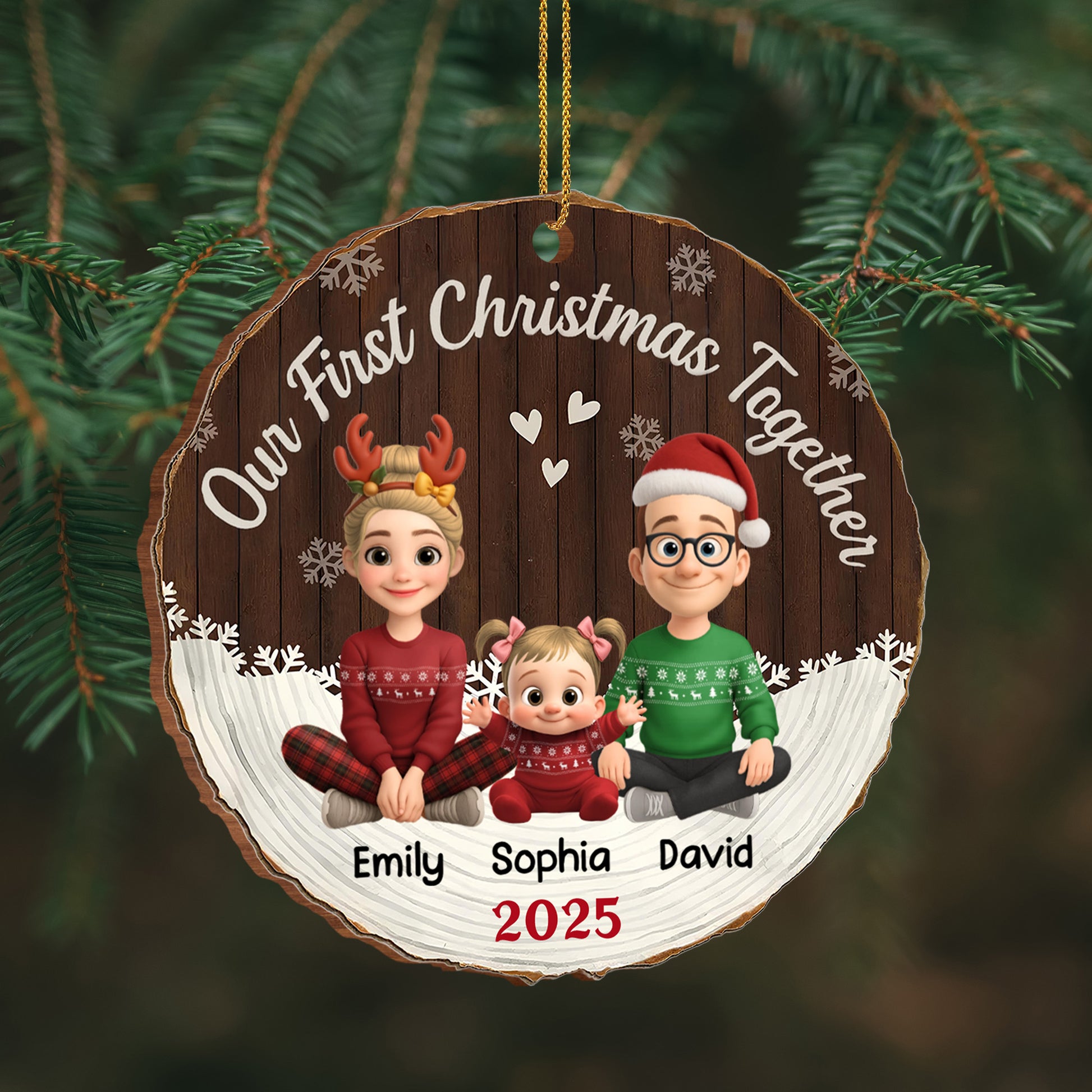Our First Christmas Together Family Ornament
