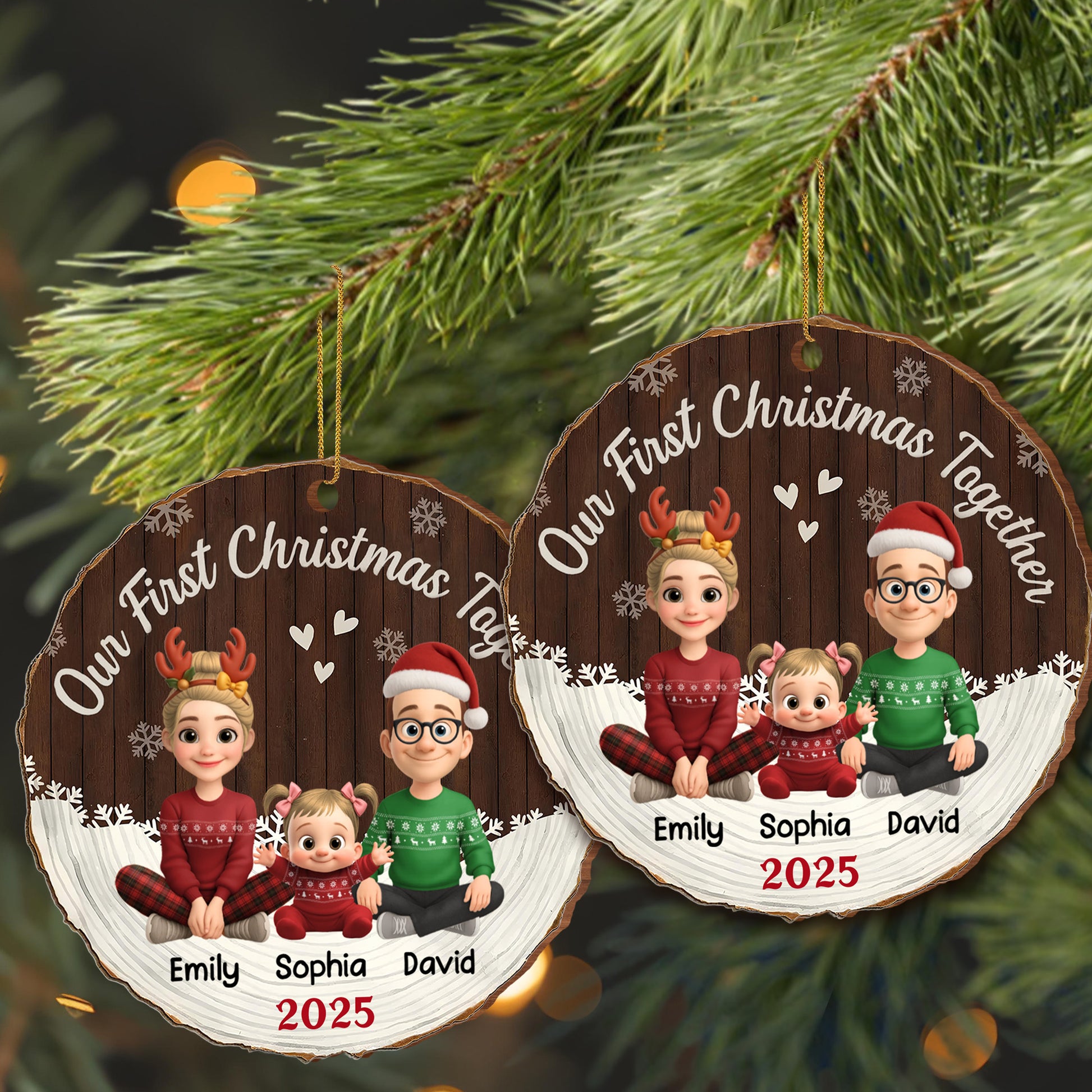 Our First Christmas Together Family Ornament