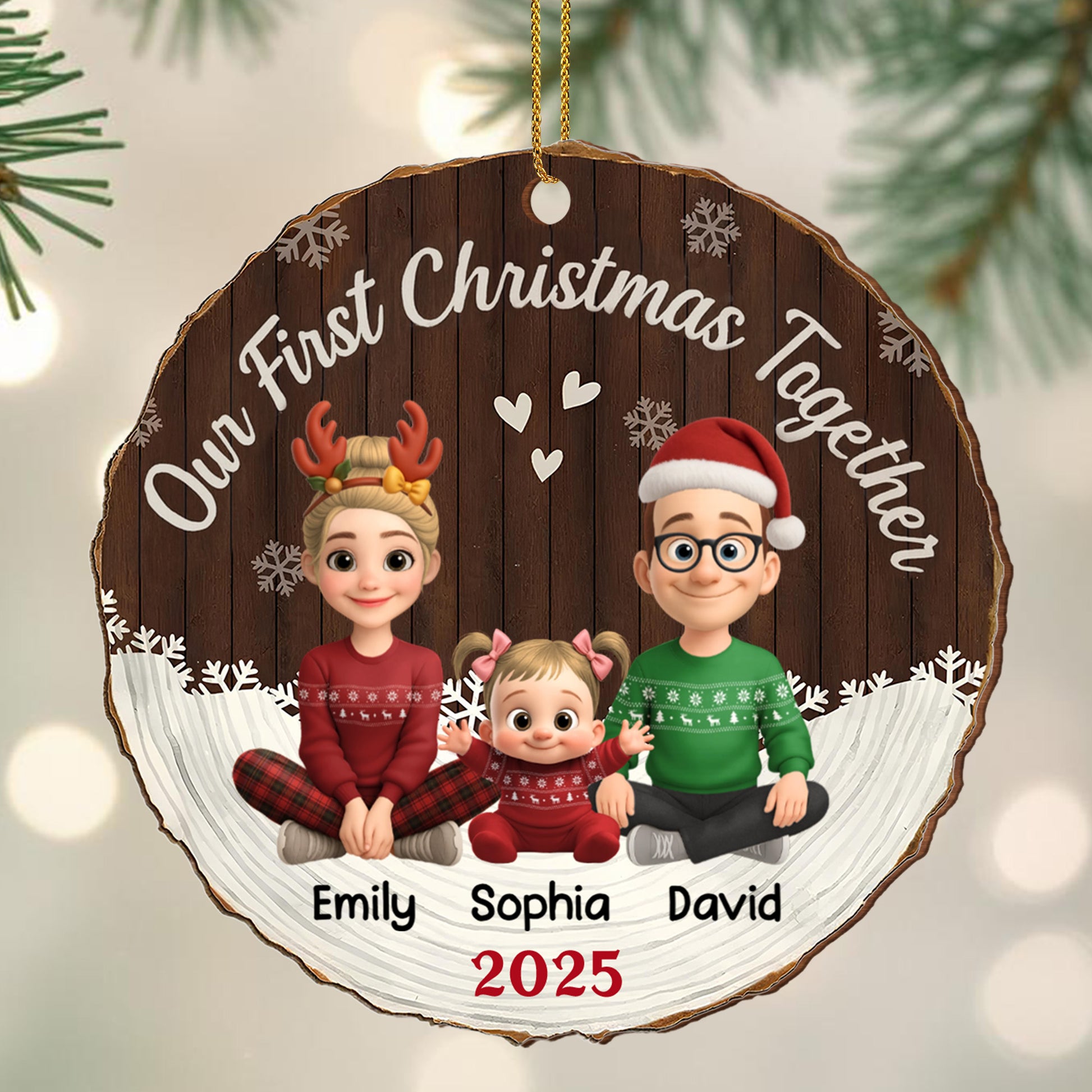 Our First Christmas Together Family Ornament