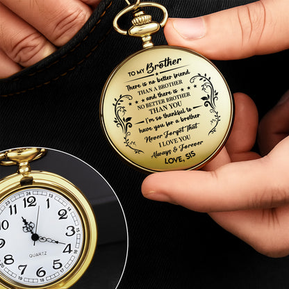 To My Brother, Love & Forever, Floral And Stars Design