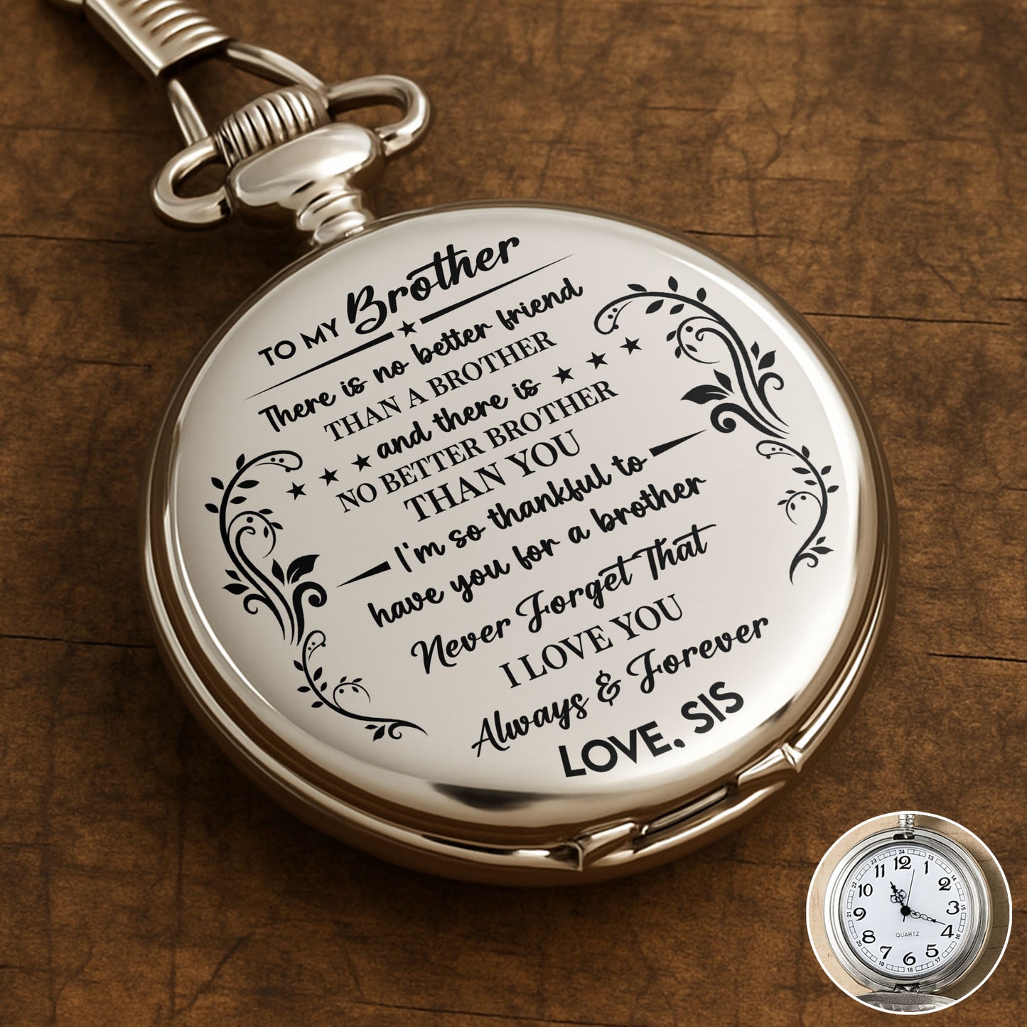 To My Brother, There Is No Better Friend, Stars And Floral Patterns