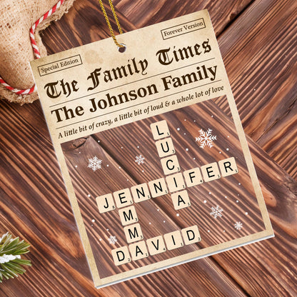 A Little Bit of Crazy & A Whole Lot of Love, Snowflakes, Scrabble Letters