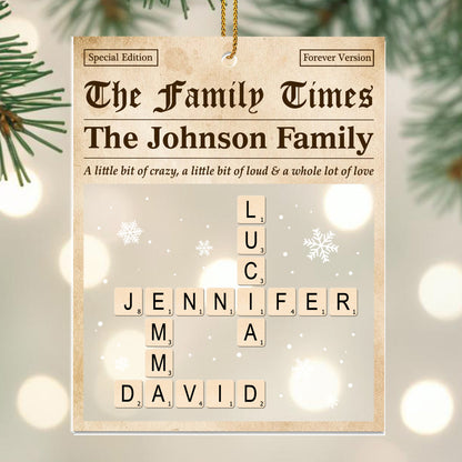 A Little Bit of Crazy & A Whole Lot of Love, Snowflakes, Scrabble Letters