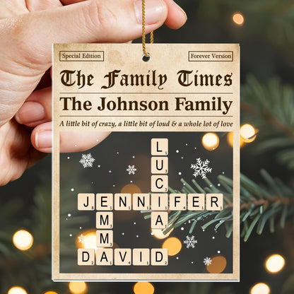 A Little Bit of Crazy & A Whole Lot of Love, Snowflakes, Scrabble Letters