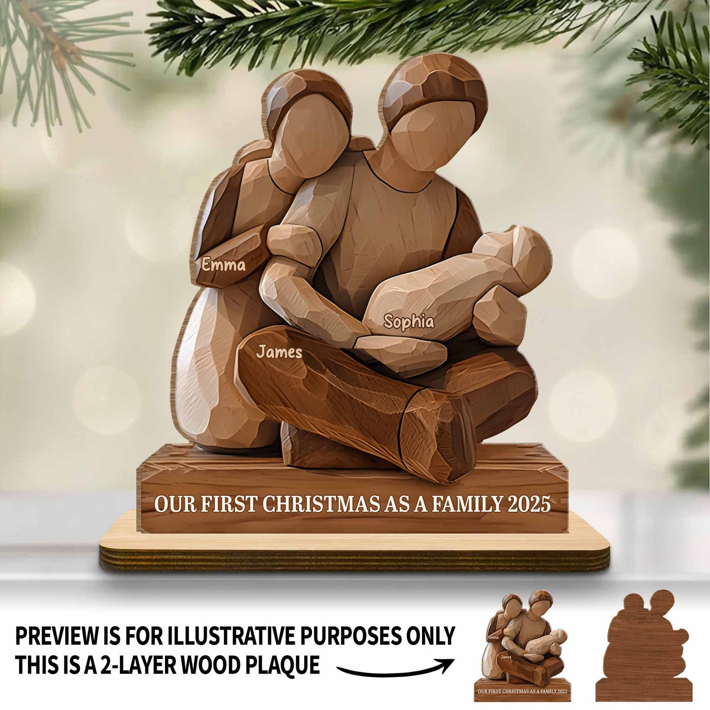 Our First Christmas As A Family Figurine