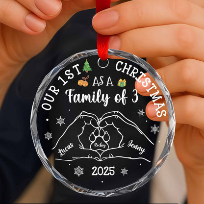 Our 1st Christmas As A Family of 3, With Hands and Paws