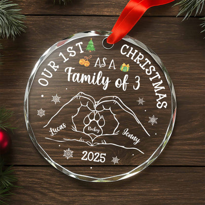 Our 1st Christmas As A Family of 3, With Hands and Paws