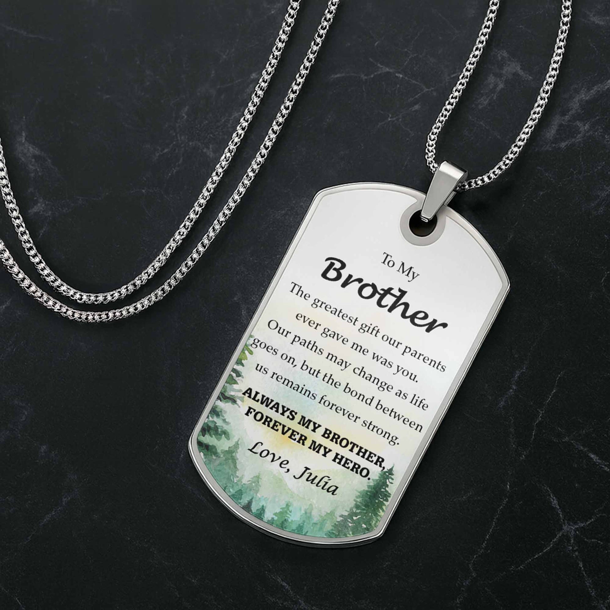 To My Brother, Always My Brother, Forever My Hero