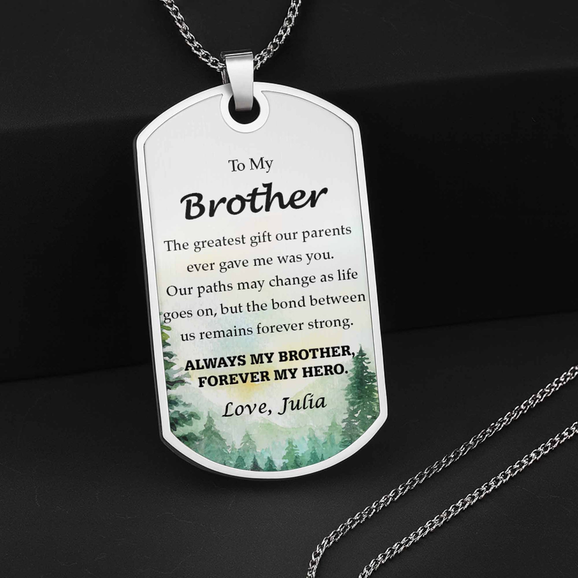 To My Brother, Always My Brother, Forever My Hero