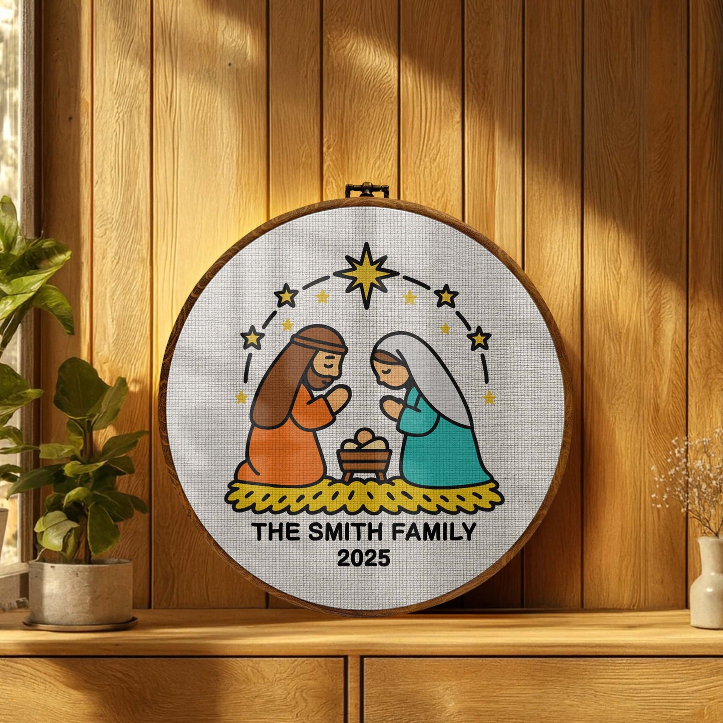 Mary And Joseph Guiding Star Family Wall Art