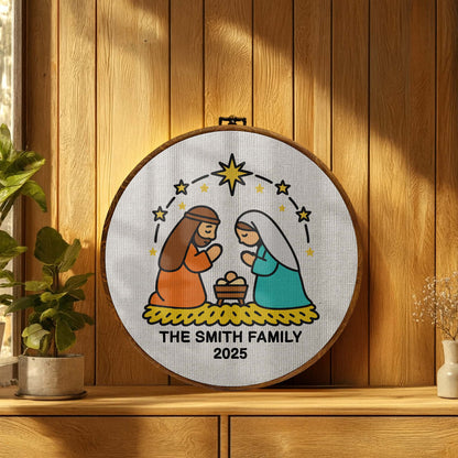 Mary And Joseph Guiding Star Family Wall Art