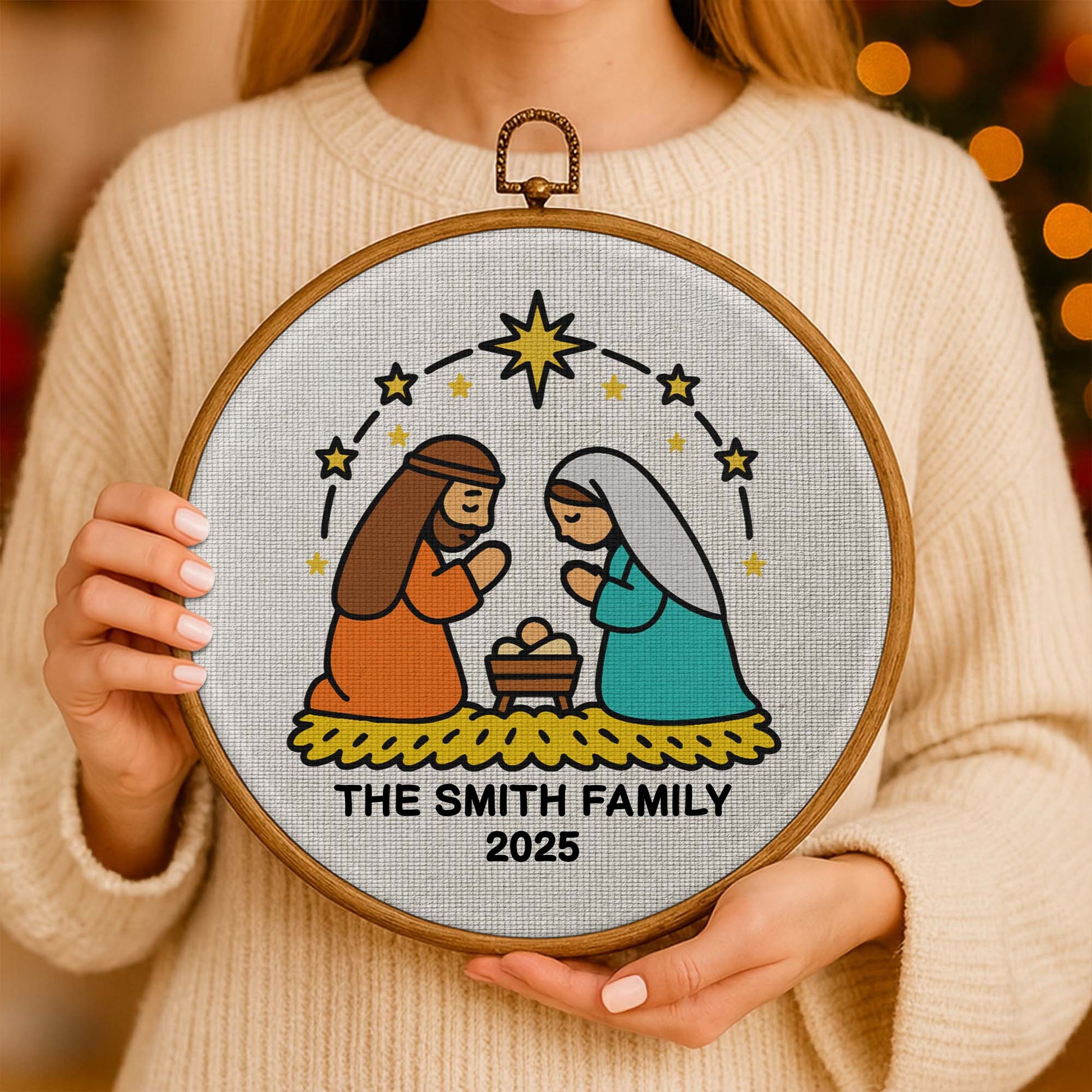 Mary And Joseph Guiding Star Family Wall Art