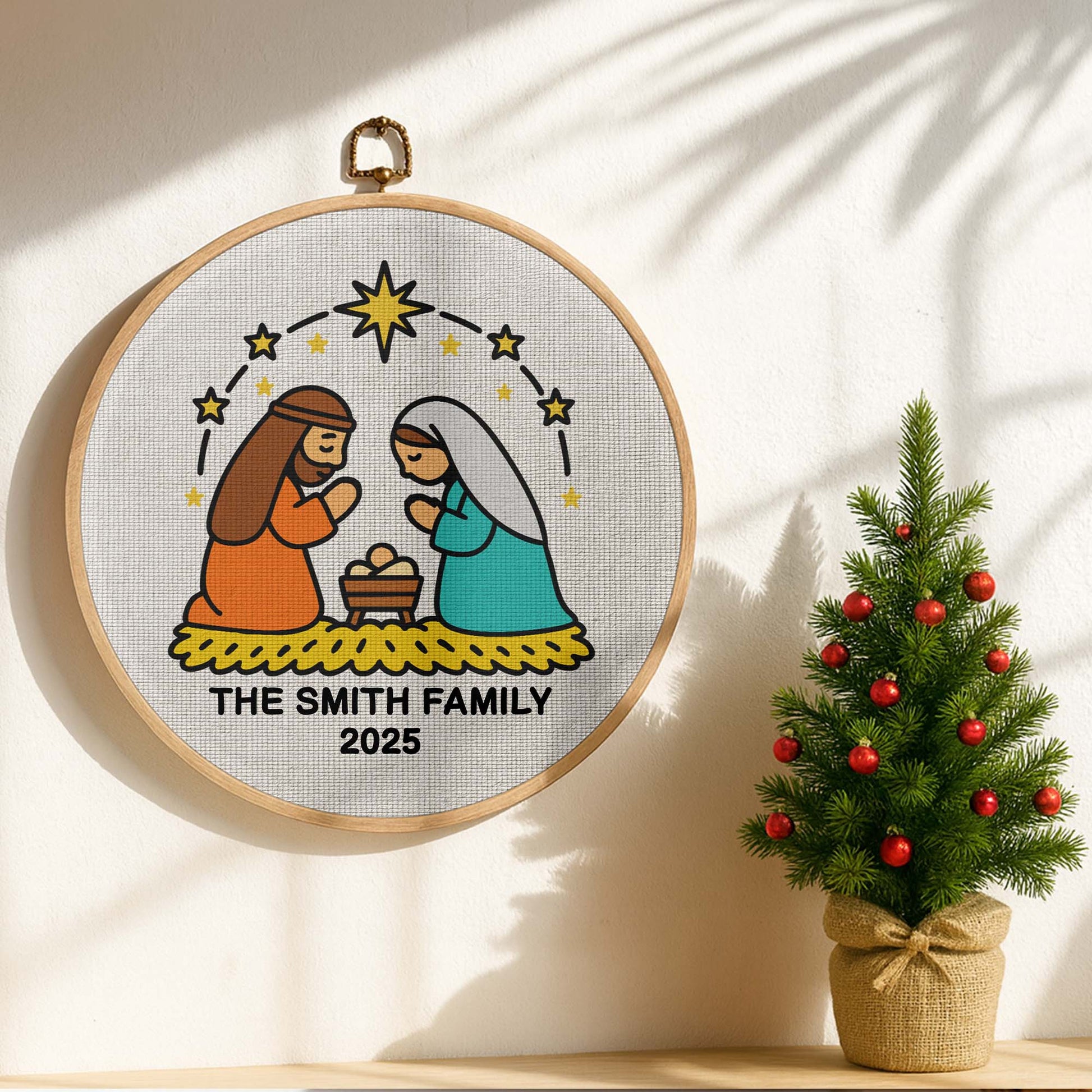 Mary And Joseph Guiding Star Family Wall Art