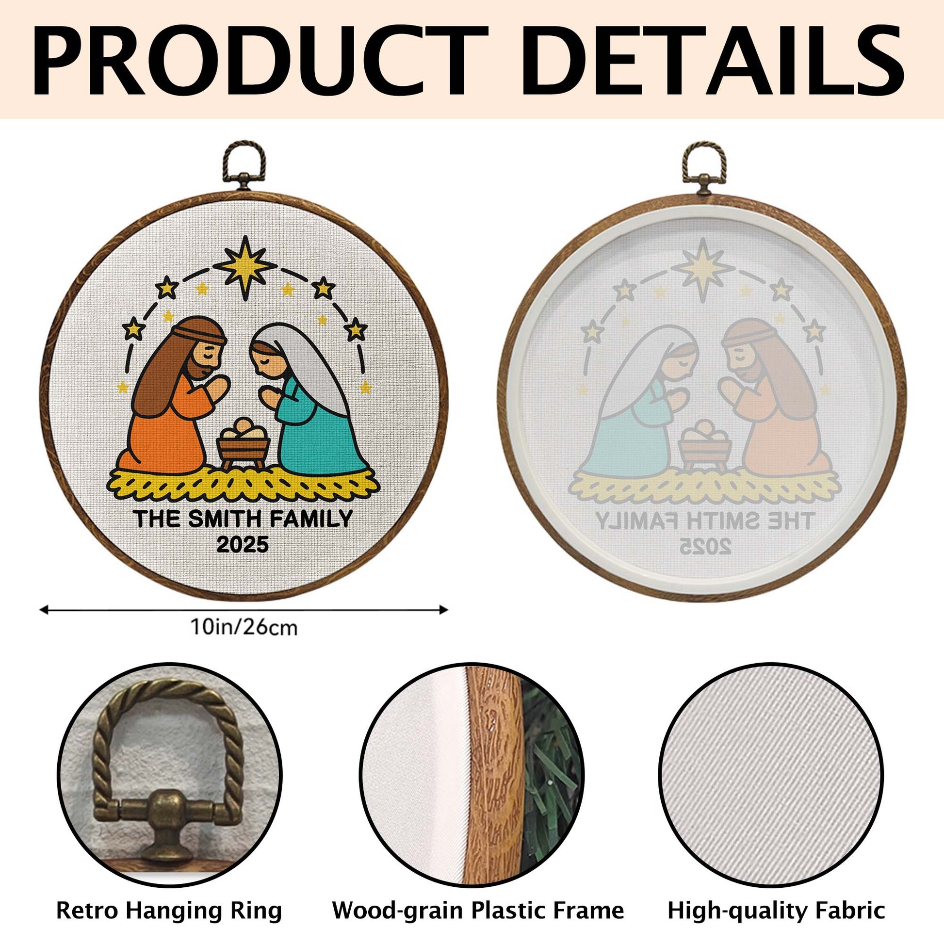 Mary And Joseph Guiding Star Family Wall Art