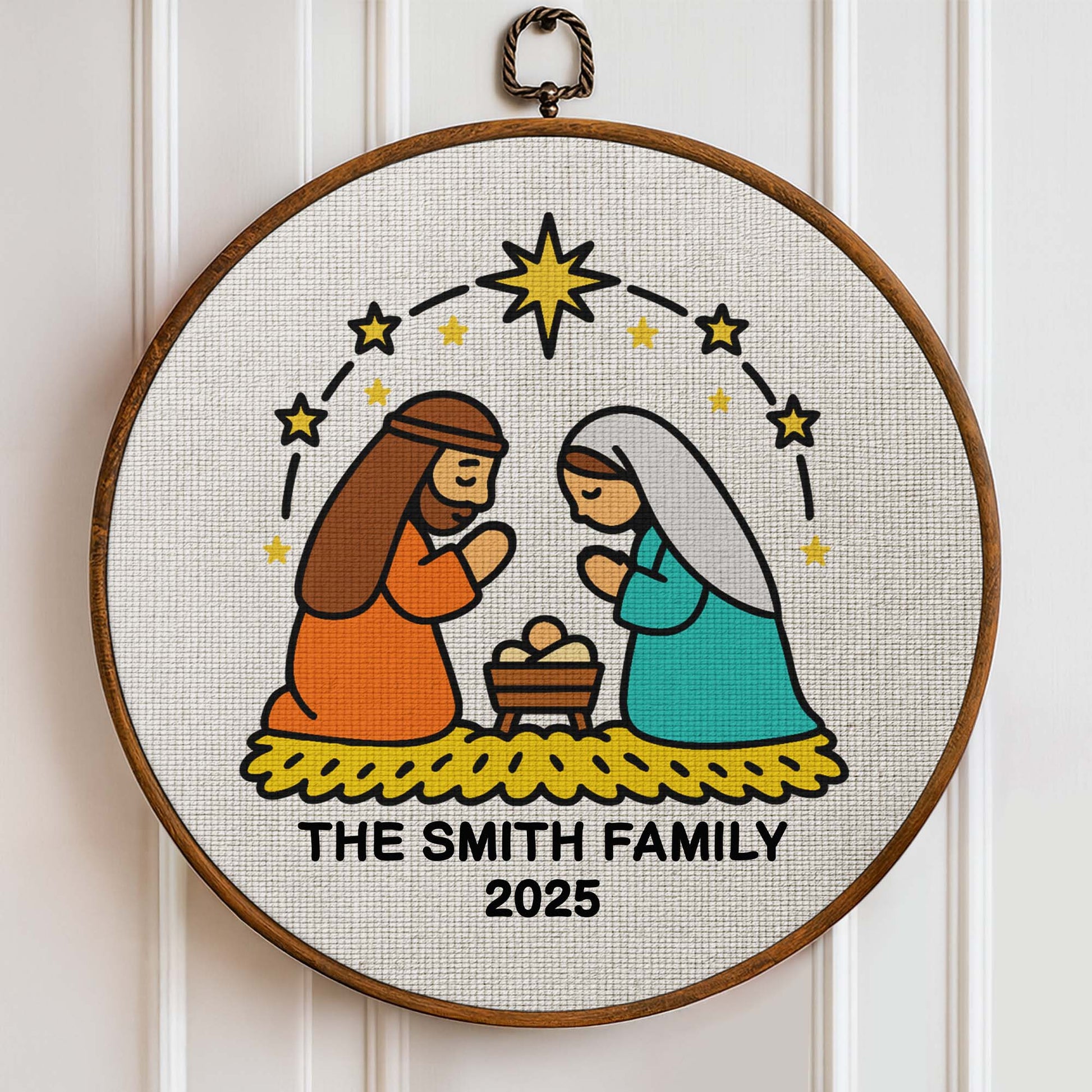 Mary And Joseph Guiding Star Family Wall Art