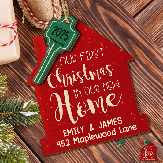 Our First Christmas New Home And Key