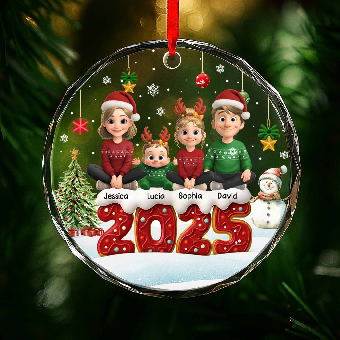Celebrate Family Christmas With Charming Festive Scene