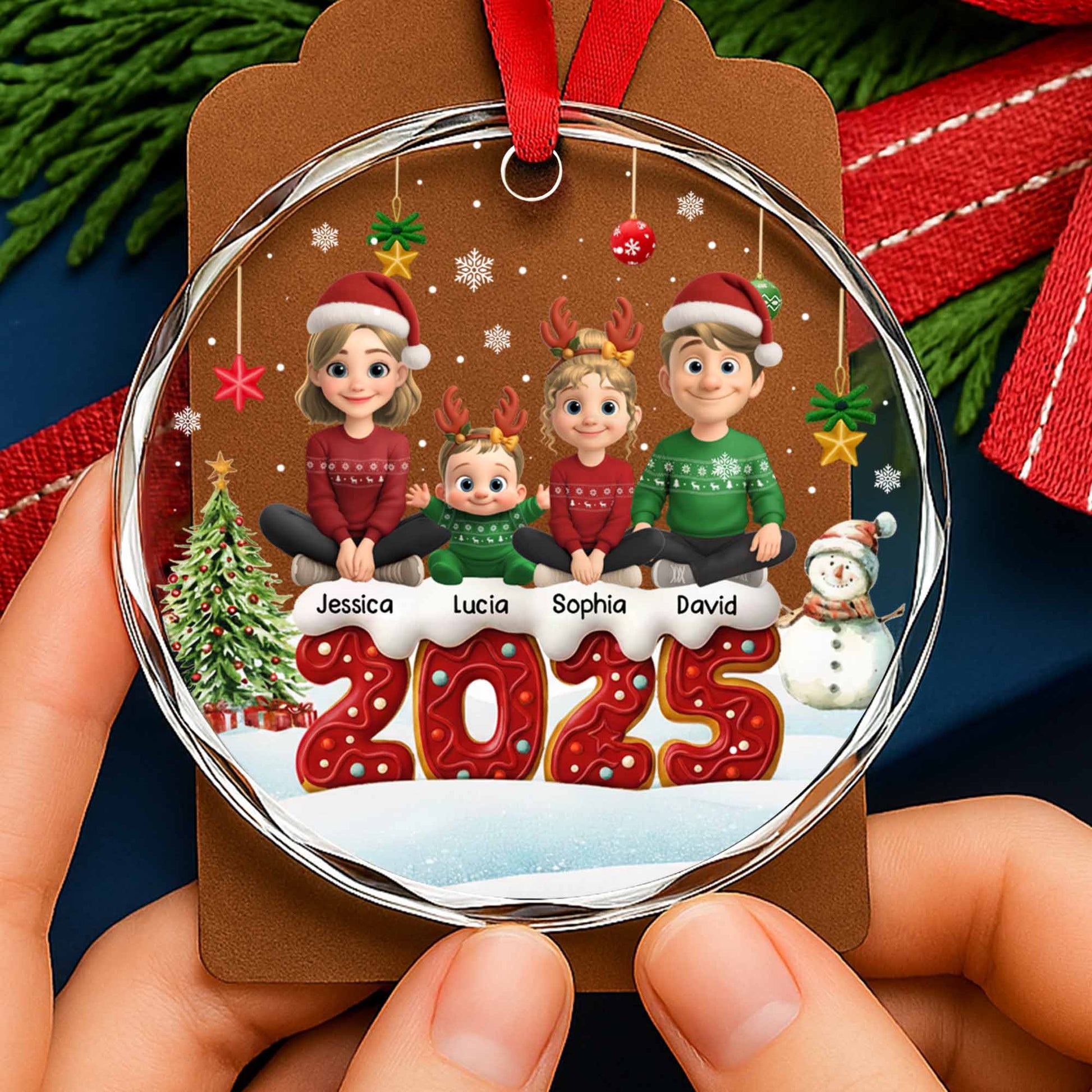 Celebrate Family Christmas With Charming Festive Scene