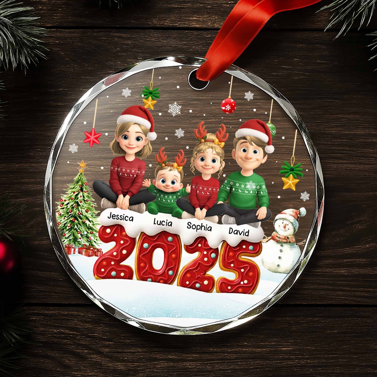 Celebrate Family Christmas With Charming Festive Scene