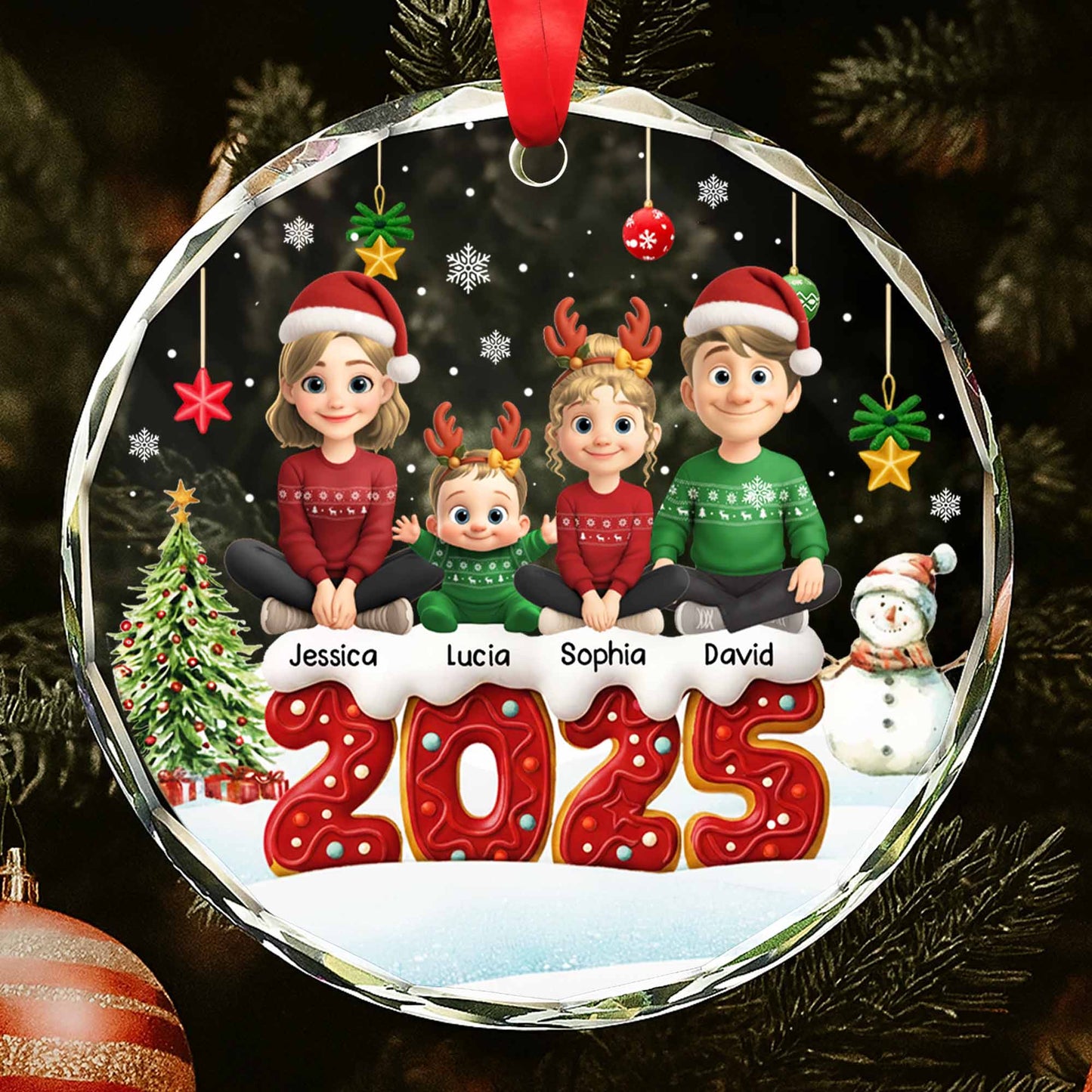 Celebrate Family Christmas With Charming Festive Scene