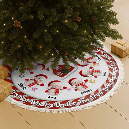 Under The Tree That Matters With Snowmen and Snowflakes