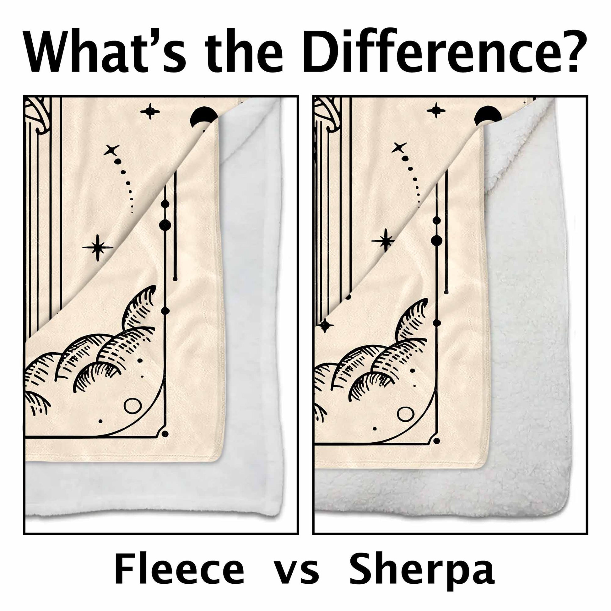 Zodiac Sign and Tarot Card Style Blanket For Scorpio