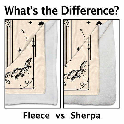 Zodiac Sign and Tarot Card Style Blanket For Scorpio