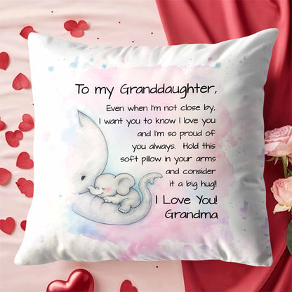 To My Granddaughter, Love and Hugs With Elephants