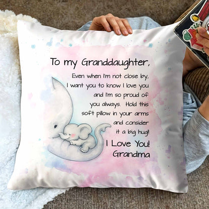 To My Granddaughter, Love and Hugs With Elephants