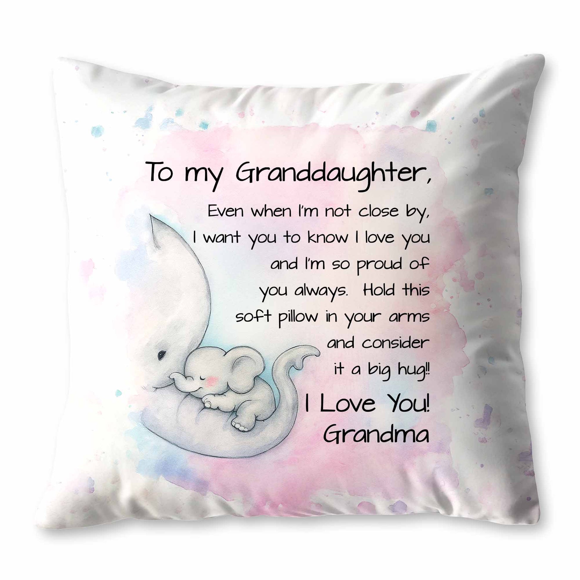 To My Granddaughter, Love and Hugs With Elephants