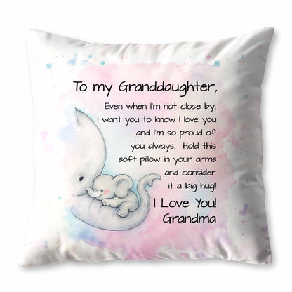 To My Granddaughter, Love and Hugs With Elephants