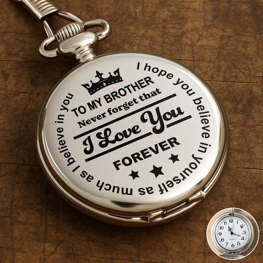 To My Brother, I Love You Forever, Crown and Stars Design