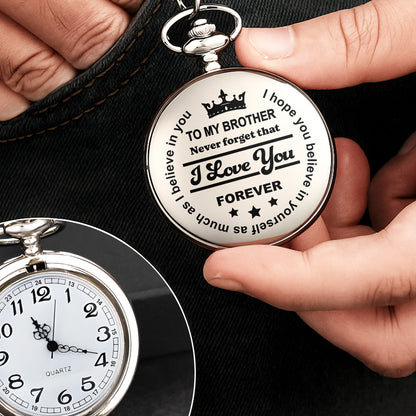 To My Brother, I Love You Forever, Crown and Stars Design