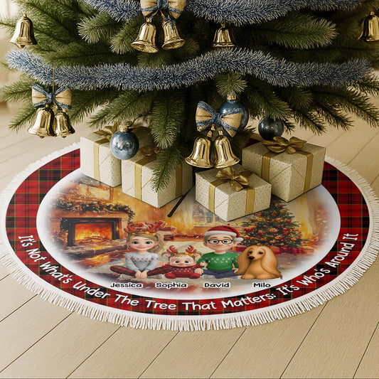 It's Who's Around The Tree That Matters, Christmas Family and Dog