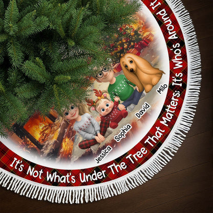 It's Who's Around The Tree That Matters, Christmas Family and Dog