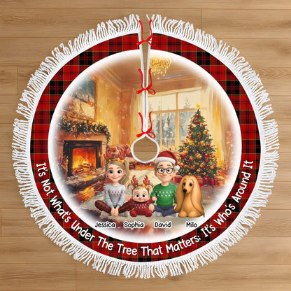 It's Who's Around The Tree That Matters, Christmas Family and Dog