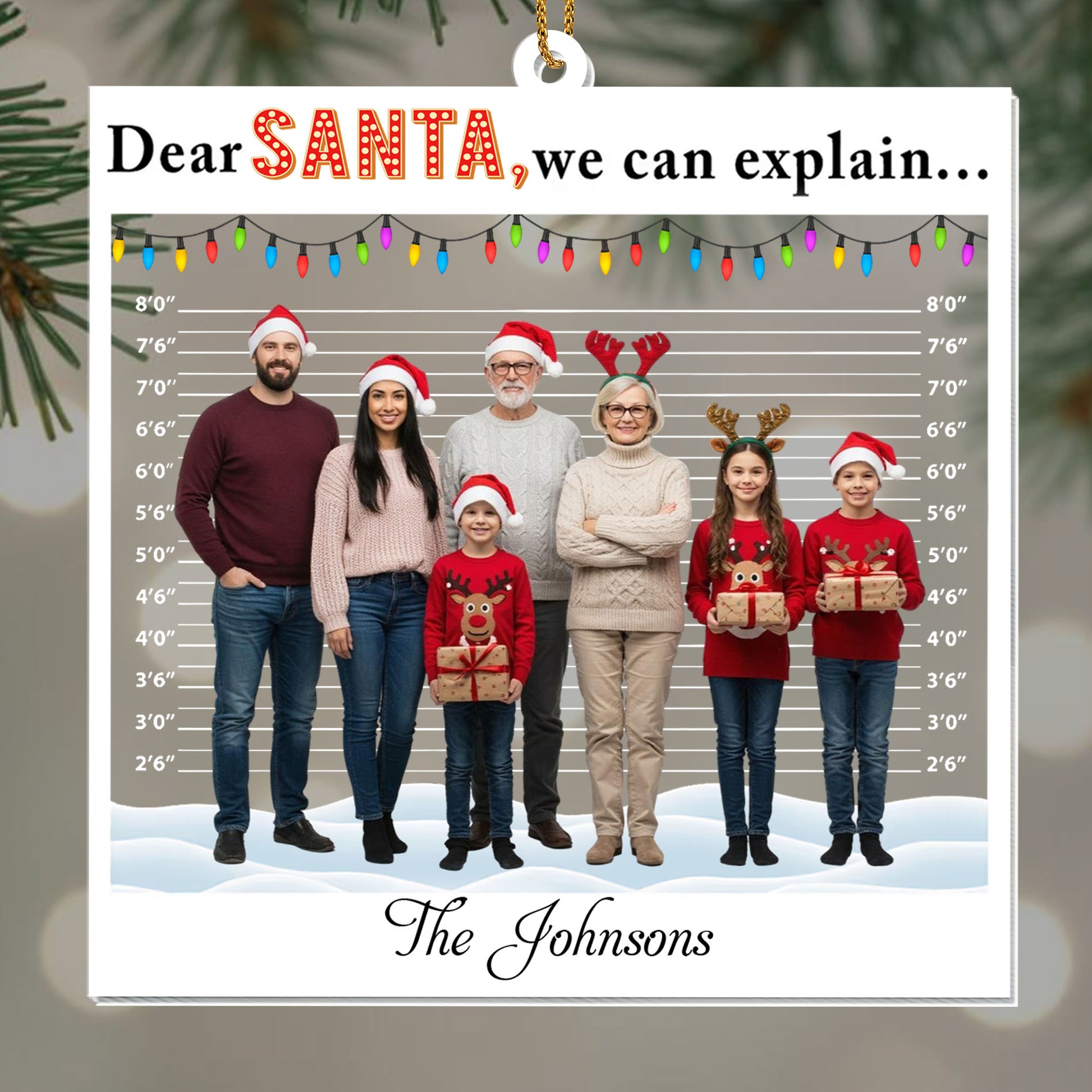 Dear Santa We Can Explain, Santa Hats, Christmas Lights