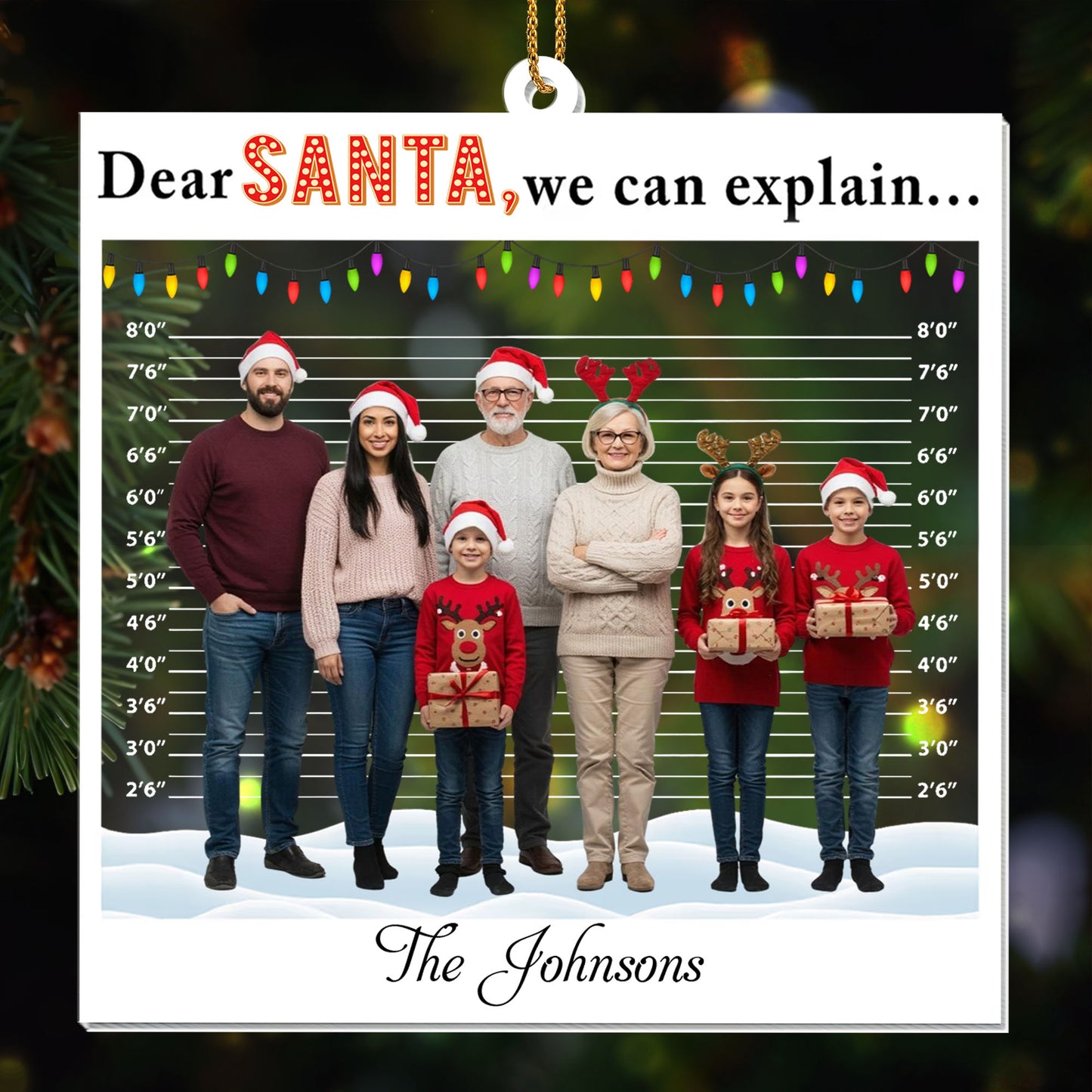 Dear Santa We Can Explain, Santa Hats, Christmas Lights