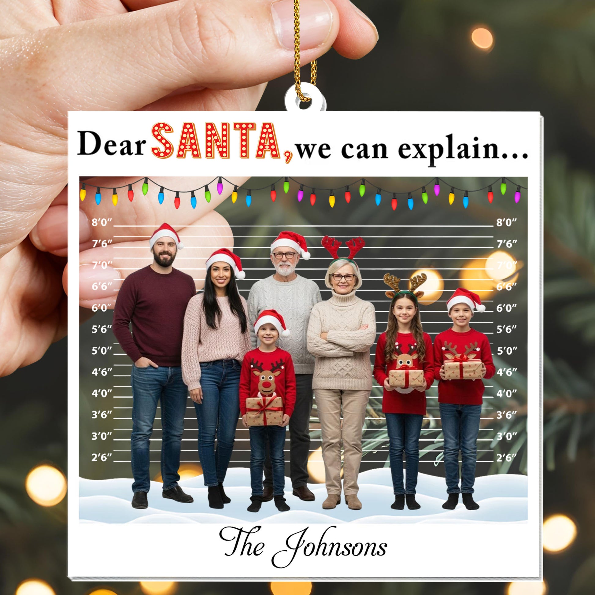 Dear Santa We Can Explain, Santa Hats, Christmas Lights