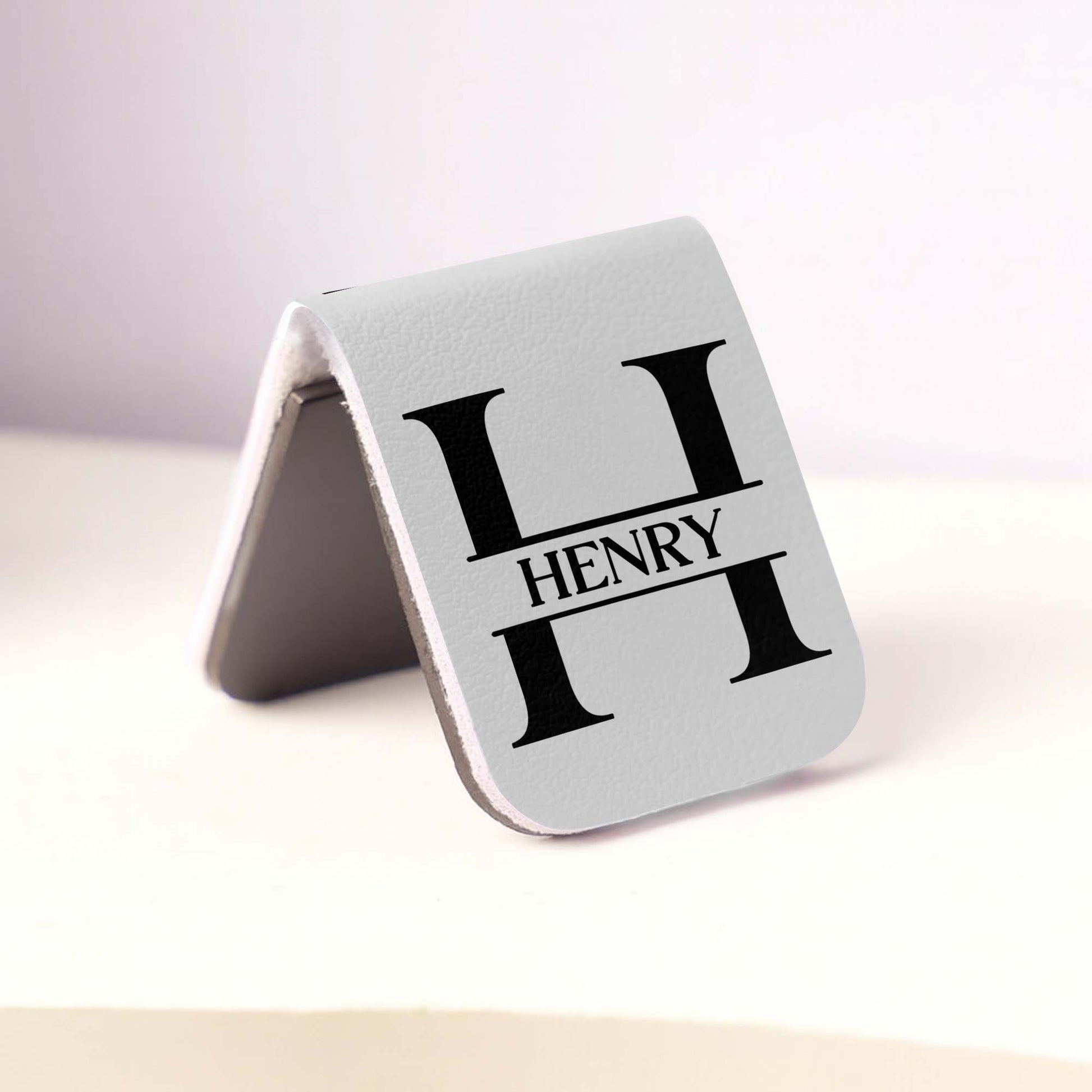 Customizable Leather Bookmark With Letter 'H'